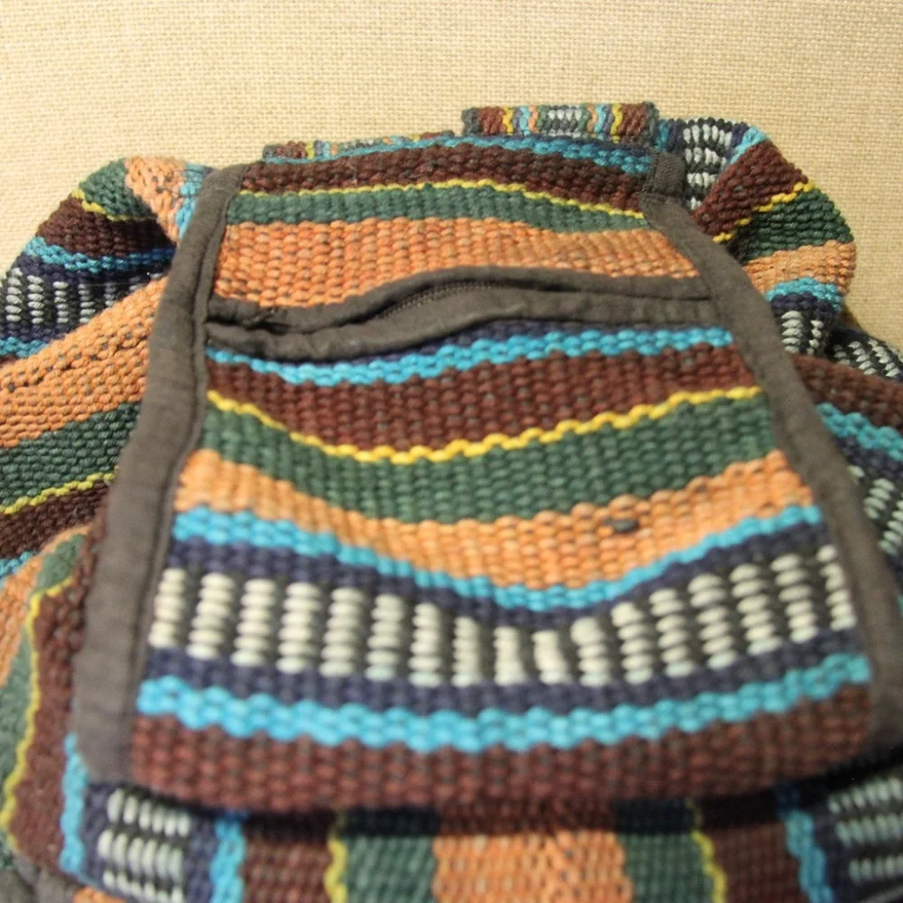 Artisan Backpack Handwoven Multicolor